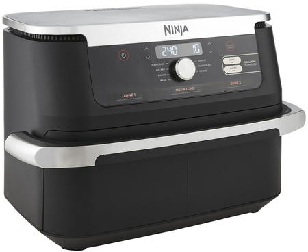 NINJA | Double Air Fryer | AF500EU Foodi FlexDrawer | Power 2470 W | Capacity 10.4 L | Black