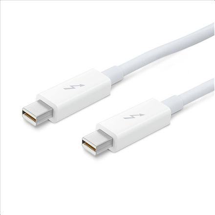 Apple Thunderbolt 0.5m Male, Male, 0.5 m, White