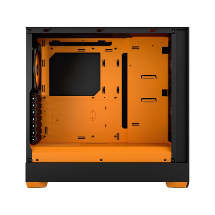 Fractal Design Pop Air RGB Side window Orange Core TG Clear Tint ATX, mATX, Mini ITX Power supply included No