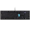 Ducky One 2 Backlit PBT Gaming Keyboard, MX Blue, White LED - Black