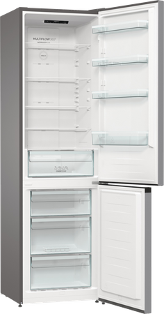 Refrigerator | NRK6202ES4 | Energy efficiency class E | Free standing | Combi | Height 200 cm | No Frost system | Fridge net capacity 235 L | Freezer net capacity 96 L | Display | 38 dB | Grey