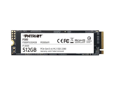 Patriot P300 NVMe SSD, PCIe 3.0, M.2 Typ 2280 - 512 GB