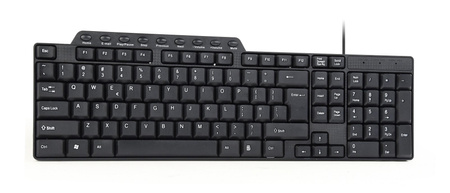 Gembird KB-UM-104 Compact multimedia keyboard Multimedia Wired US 420 g USB Black