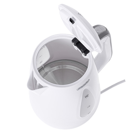 Kettle | MS 1261g | Electric | 2200 W | 1.7 L | Polypropylene | 360° rotational base | Grey