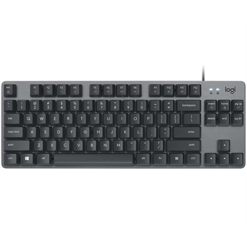 Logitech Keyboard K835 TKL MECHANICAL TTC Blue [DE] Grafit TTC Blue, Klickresonanz