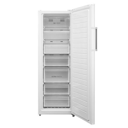 Midea Freezer | MDRU333FZE01E | Energy efficiency class E | Upright | Free standing | Height 172.2 cm | Total net capacity 238 L | No Frost system | Display | White
