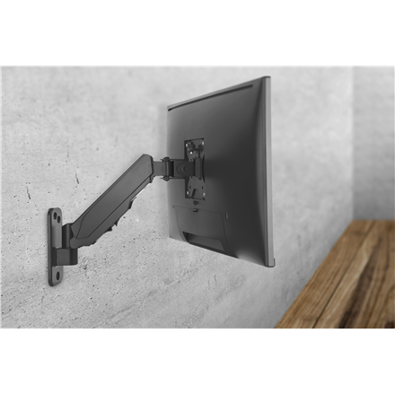 Digitus Wall mount | DA-90396 | Adjustable Height, Rotate, Tilt | 17-32 " | Maximum weight (capacity) 8 kg | Black