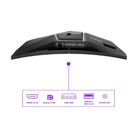 AOC AGON Pro AG346UCD, 34 Zoll Curved Gaming Monitor, 175 Hz, QD OLED, Adaptive Sync