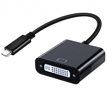 ADAPTER USB-C męski / DVI 24+5 żeński (PL) 15cm ART oem