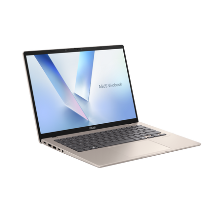 Asus Vivobook 14 X1407QA-LY045W | Platinum Gold | 14 " | IPS | WUXGA | 1920 x 1200 pixels | Anti-glare | Snapdragon X | X1 26 100 | 16 GB | LPDDR5X | Solid-state drive capacity 512 GB | Qualcomm Adreno GPU | Windows 11 Home | 802.11ax | Bluetooth version