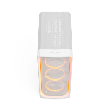 Fractal Design Meshify 3 Ambience Pro RGB White TG Clear PC-Gehäuse, Midi-Tower, E-ATX - weiß