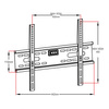 UCHWYT DO TV LCD/LED 26-60" 45KG AR-33 ART bez regulacji 2,4cm