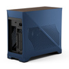 Fractal Design Era 2 Mini-ITX Gehäuse, Walnussholz-Panel – Blau