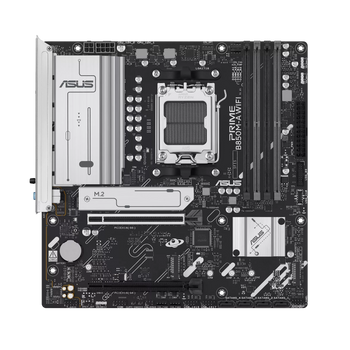 Asus PRIME B850M-A WIFI | Processor family AMD | Processor socket AM5 | DDR5 | Supported hard disk drive interfaces SATA, M.2 | Number of SATA connectors 4