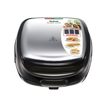 Tefal SW342D38 Sandwich Maker, Black/Stainless Steel