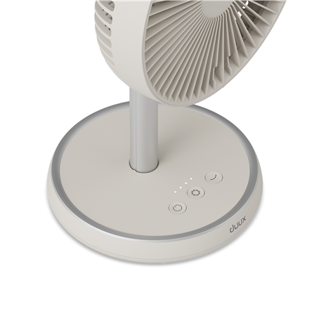 Duux Fan | Rize Flex | Stand Fan | Greige | Diameter 21 cm | Number of speeds 4 | Oscillation | 10 W | No
