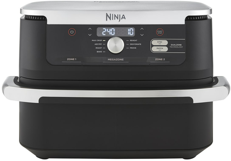 NINJA | Double Air Fryer | AF500EU Foodi FlexDrawer | Power 2470 W | Capacity 10.4 L | Black