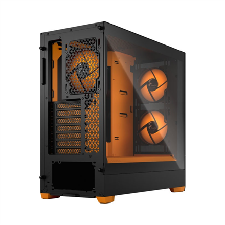 Fractal Design Pop Air RGB Side window Orange Core TG Clear Tint ATX, mATX, Mini ITX Power supply included No