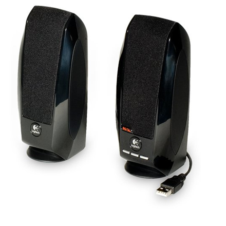 Logitech LGT-S150 Black 2.0 Stereo Speakers Total RMS power: 1.2 watts RMS (0.6 watts per satellite) ; W