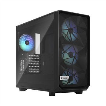 Fractal Design Meshify 2 RGB Midi-Tower, Light Tint, Tempered Glass, schwarz