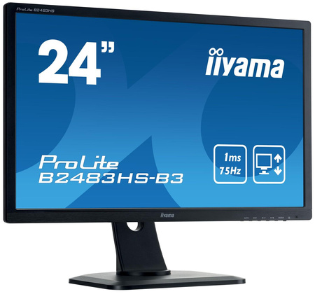 iiyama 24&amp;quot; TN B2483HS-B3 (GWARANCJA ZERO MARTWYCH PIXELI)