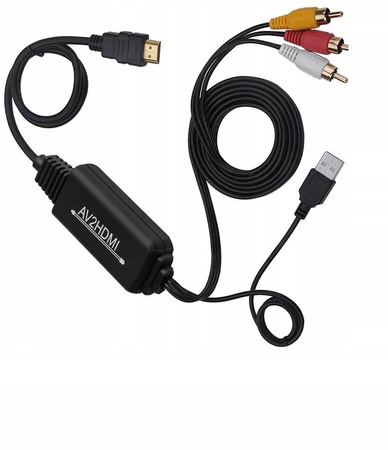 KONWERTER AV do HDMI CINCH CVBS EURO KOMPOZYTOWE