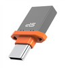 Silicon Power USB-A and USB-C Flash Drive Mobile C21 32 GB, USB Type-C/Type-A 3.2 Gen 1 (USB 3.1, USB 3.0, USB 2.0 compatible), Grey/Orange