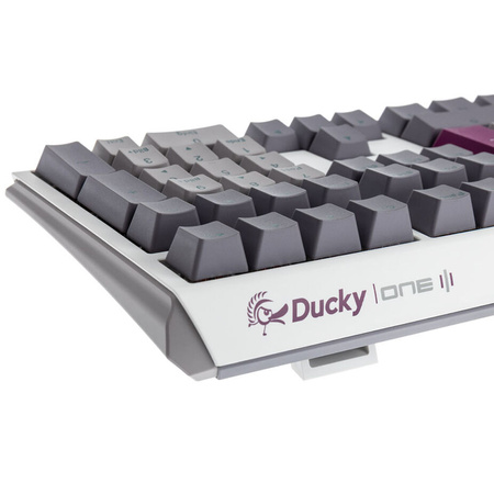 Ducky One 3 Mist Grey Gaming Tastatur, RGB LED - MX-Red