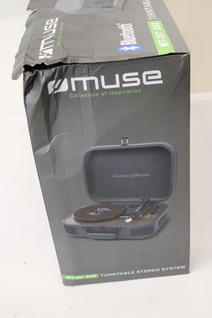 SALE OUT. Muse MT-207 DGB Turntable Stereo System, Black/Brown | Muse Turntable Stereo System with Bluetooth Out | MT-207 DGB | DAMAGED PACKAGING | 2x5 W | Bluetooth | Black/Brown