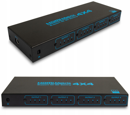 MATRIX HDMI 4x4 SWITCH SPLITTER HDCP PILOT FULL HD