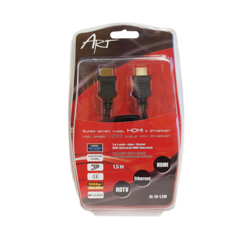 KABEL HDMI 2.0 m/m 1.5m ETHERNET 3D AL-10 ART