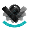 Duux Fan | Whisper Flex 2 | Stand Fan | Black | Diameter 34 cm | Number of speeds 30 | Oscillation | 2-21.5 W | Yes