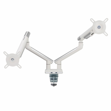 UCHWYT BIURKOWY GAZOWY DO 2 MONITORÓW LED/LCD 17-32" L-20GD ART 2-9kg 2xUSB 3.0 PREMIUM ALU