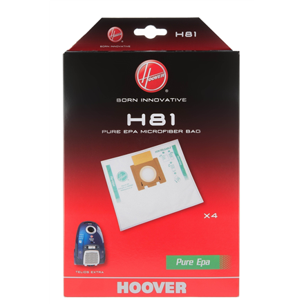 Hoover Pure Epa microfiber Vacuum cleaner bags H81, White