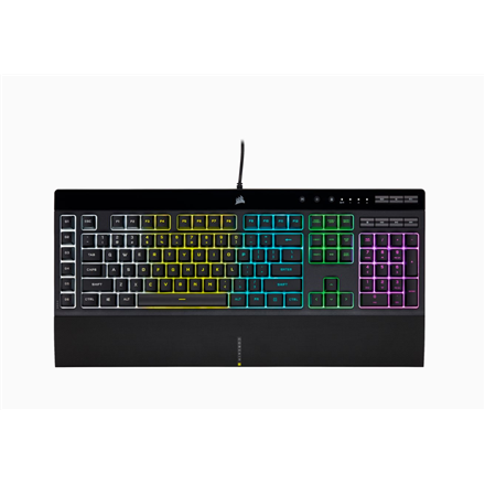 Corsair Gaming Keyboard K55 RGB PRO Gaming keyboard On-Board Memory; Supported in iCUE RGB LED light US Wired Black