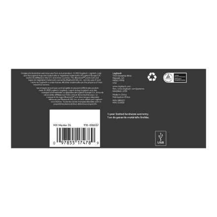 Logitech MX MASTER 3S Wireless Mouse, Graphite | Logitech