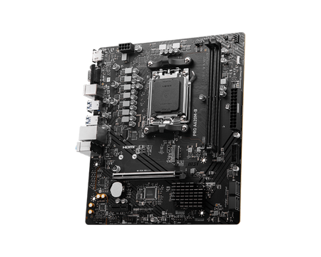 MSI PRO A620M-B | Processor family AMD | Processor socket AM5 | DDR5 | Supported hard disk drive interfaces SATA, M.2 | Number of SATA connectors 4