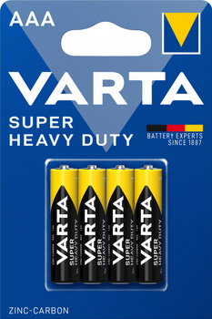 BATERIE CYNKOWE VARTA R3 (AAA) SUPER HEAVY DUTY 4szt