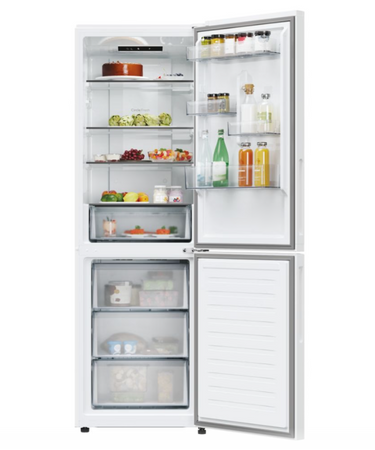 Candy Refrigerator | CNCQ2T618EW | Energy efficiency class E | Free standing | Combi | Height 185 cm | No Frost system | Fridge net capacity 235 L | Freezer net capacity 120 L | 38 dB | White