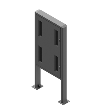 EDBAK | Floor stand | POK101 | 55 " | Maximum weight (capacity) 80 kg | Black