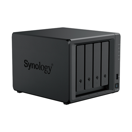 Synology NAS | DS925+ | AMD Ryzen | V1500B | Processor frequency 2.2 GHz | 4 GB | DDR4 ECC SODIMM | Black