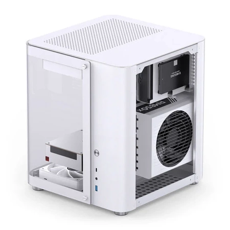 Jonsbo TK-1 2.0 Micro-ATX Gehäuse, Tempered Glass - weiß