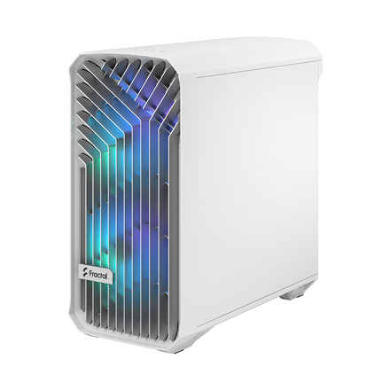 Fractal Design Torrent Compact RGB White TG clear tint Mid-Tower Power supply included No