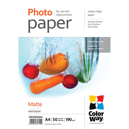 ColorWay Matte Photo Paper A4 190 g/m²