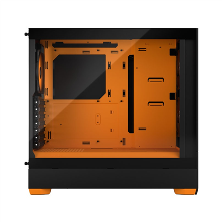 Fractal Design Pop Air RGB Side window Orange Core TG Clear Tint ATX, mATX, Mini ITX Power supply included No