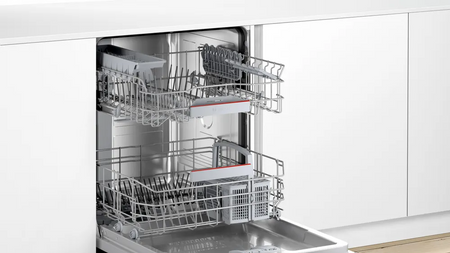 Bosch | Dishwasher | SMU4HAW01S | Built-in | Width 60 cm | Number of place settings 13 | Number of programs 6 | Energy efficiency class D | Display | AquaStop function | White