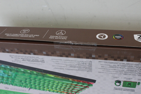 SALE OUT. Razer BlackWidow V4 X (Green Switch) - Minecraft Ed. - US Layout | Razer BlackWidow V4 X | Gaming keyboard | Wired | US | DEMO | Minecraft Edition | Razer Green Mechanical Switches (Clicky)