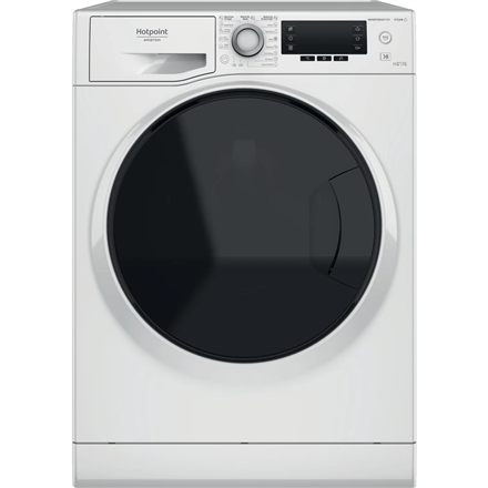 Hotpoint Washing Machine With Dryer NDD 11725 DA EE Energy efficiency class E Front loading Washing capacity 11 kg 1551 RPM Depth 61 cm Width 60 cm Display LCD Drying system Drying capacity 7 kg Steam function White