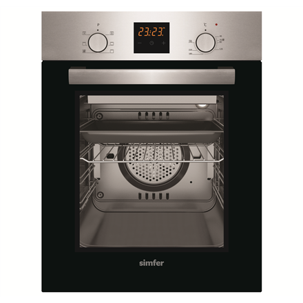 Simfer Oven 4207BERIM 47 L, Multifunctional, Manual, Pop-up knobs, Height 54.1 cm, Width 45 cm, Stainless steel