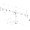 UCHWYT BIURKOWY DO 3 MONITORÓW LED/LCD 13-27" L-22N ART